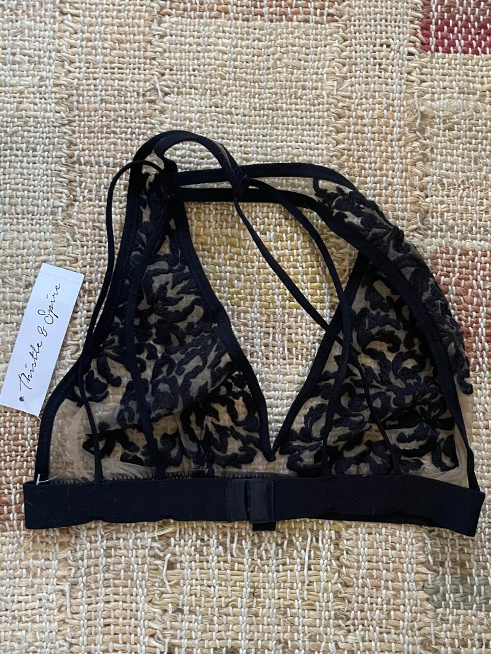 NWT Thistle & Spire Cypress embroidered bralette